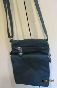 Kipling Live Light Shoulder or Crossbody bag Dark Green Nylon - Picture 1 of 5
