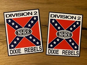 2x NHRA Aufkleber USA Sticker Hotrod Oldtimer Oldschool Racing V8 Kult TOP MG084 - Bild 1 von 1