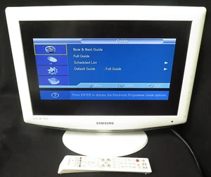 Samsung White Model LE19R86WD 19" LED TV with Original Remote Working Television - Picture 1 of 17