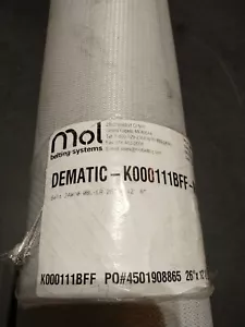 Mol Belting Systems 2AW10-0BL-LR 2 Ply Industrial Gr Conveyor Belt 26"x 12'-6" - Picture 1 of 5