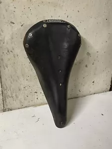 Vintage Brooks B15 Leather Saddle - Made In England - Dark Brown - Picture 1 of 11