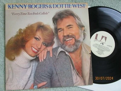 Kenny Rogers & Dottie West " Every Time Two Fools Collide" UAS 30170 Vinyl LP - Image 1 of 4