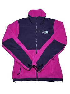 The North Face Women Denali Polar tec Fleece Full Zip Size XS Pink BLACK - Picture 1 of 7