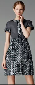 Vestido Carolina Herrera Mezcla Lana Tweed y Tejido Talla 4 – Clásico y Elegante - Imagen 1 de 15