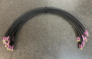 22 - RG-59 Quad Shield cables de puente coaxiales tiempos fibra (26 pulgadas) conectores Digicon - Imagen 1 de 4