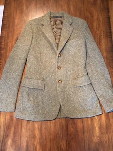 Blazer donna RALPH LAUREN lana grigio kaki taglia 8 - Foto 1 di 12