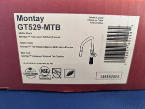 Pfister GT529-MTB Montay herunterziehbare Küchenarmatur in Mattschwarz - Bild 1 von 10