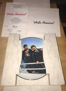 Placa #2 de la colección The Beatles "HELLO AMERICA" con certificado de autenticidad 1991 Delphi Apple 1009A - Imagen 1 de 20