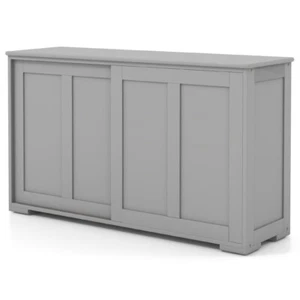 Stackable Kitchen Storage Sideboard Buffet Cabinet With Height Adjustable Shelf - Picture 1 of 10