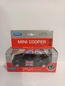 WELLY MINI COOPER DIE CAST METAL & PULL BACK & GO ACTION.. NEW IN BOX - Picture 1 of 4