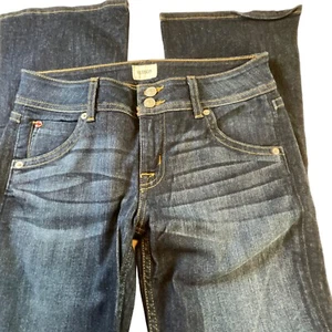 Hudson Cotton blend dark wash mid-rise bootcut jeans size 28 - Picture 1 of 9