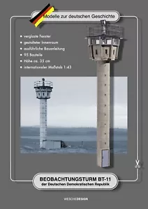 BEOBACHTUNGSTURM BT-11 DER DDR Kartonmodellbaubogen Bastelbogen - Bild 1 von 3