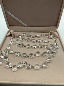 Swarovski Strass Crystal 8116 14mm 51 Octagon Meter Chain Silver Snake 9021MS - Picture 1 of 6