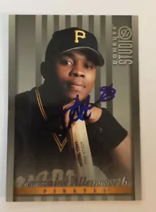 JERMAINE ALLENSWORTH 1997 DONRUSS STUDIO AUTOGRAPHED SIGNED AUTO BASEBALL CARD - Picture 1 of 2