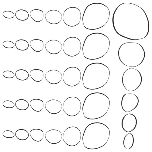 50 Pcs Cassette Player Belts Replacement Tape Recorder DVD Drive eBay