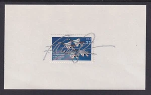 F. Whitten Peters, Secretary of US Air Force, signed Air Force stamp on card - Picture 1 of 1