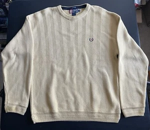 CHAPS Polo Ralph Lauren Size Large Men's Sweater Yellow Hand Framed - Picture 1 of 3