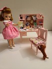 Vintage 8" Betsy McCall Doll With New Desk Accessories Dog Books Mini Dolls