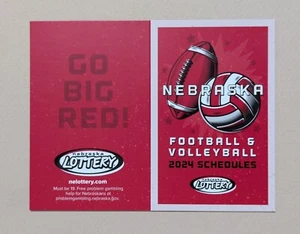 2024 Nebraska Cornhuskers College Football & Volleyball Pocket Schedule 🏈🏐 - Picture 1 of 2