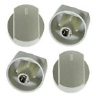 Silver Control Knob Switch For Stoves Oven 444445109 444445538 X 4