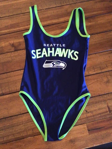Seattle Seahawks One Piece Swimsuit Size Small Women's NFL Cover
