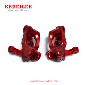 KEBEILEE CNC Alu7075 Front Spindle Knuckle+C Hub For LOSI Super Rock Rey 1/6 8S - Picture 1 of 14