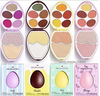 I Heart Revolution Easter Egg Eyeshadow Highlighter Face Shadow Palette Surprise - Image 1 of 2