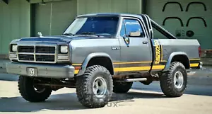 Paintable Black Extension Fender Flares Set For 81-93 Dodge D150 D250 Ramcharger - Picture 1 of 7