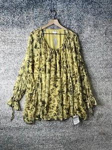 Topshop Floral Print Babydoll Dress Yellow Black Chuck On In ASOS US 10 - Picture 1 of 10