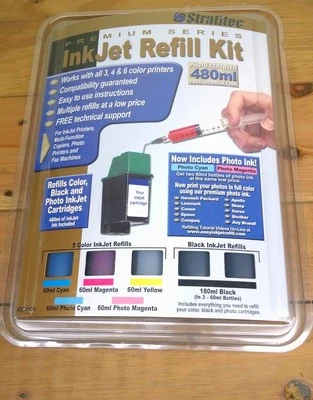 Stratitec Ink Jet Refill Kit Premium Series HP Canon Epson Compaq Lexmark Other - Image 1 of 4