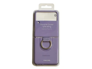 Official Samsung Lavender Silicone Cover with Ring - EF-PF711 - for Z Flip3 5G - Zdjęcie 1 z 9