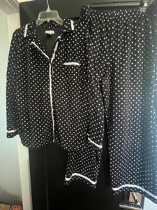 Liz Wear 2 pc Flannel Pajamas - sz XL - EUC - Free Shipping - Picture 1 of 2