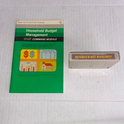 Texas Instruments TI-99/4A Household Budget Management PHM3007 Cartridge - Image 1 of 2