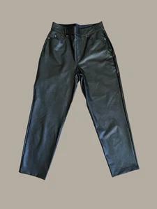 Spanx Faux Leather Slim Pants – Women’s Size M (Medium) – Black Shaping Leggings - Picture 1 of 4
