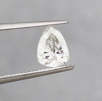 GIA Certified 0.89ct J/I2 Antique Pear Brilliant Cut Loose Diamond - Image 1 of 4