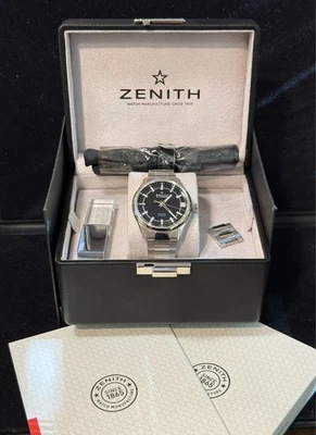 Zenith El Primero Espada Black Stainless Hi-Beat 40mm  Box, Booklets and Extras - Image 1 of 4