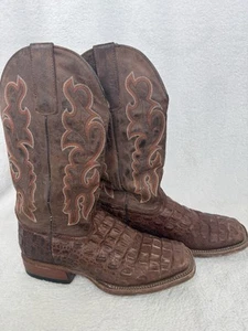 Horse Power Cowboy Boot Kids Sz6 Style 5 HP 1070 Nile Croc Print Leather Western - Picture 1 of 12