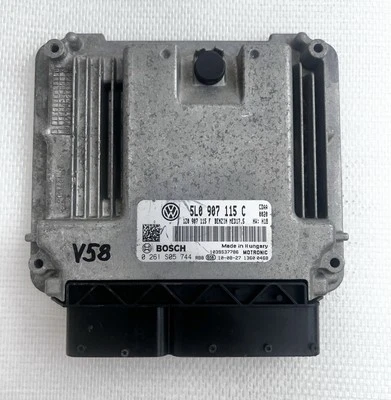 ECU CALCULATEUR MOTEUR 5L0907115C 0261S05744  MED17.5 CDAA SKODA YETI A DECODER - Immagine 1 di 4