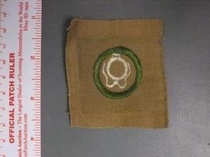 Boy Scout square merit badge Life saving, teens all white buoy 2047NN - Picture 1 of 1