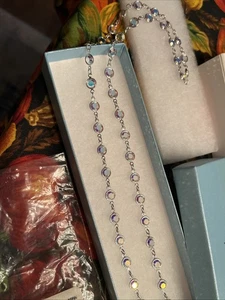 Touchstone Crystal by Swarovski Chanelle Necklace with Necklace Converter New - Picture 1 of 8