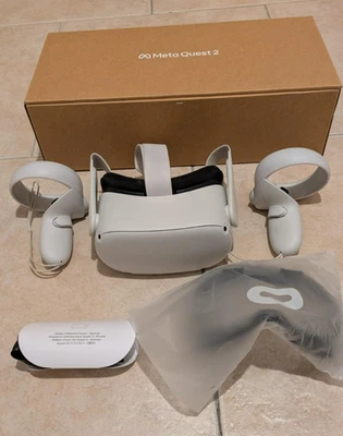 Meta Quest 2 128GB VR-Headset, Weiß, VR-Brille inkl. neuem Einlagenset - Bild 1 von 2