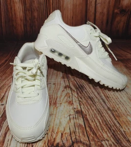 Women's Sz 8 Nike Air Max 90 Sail Pink Oxford Phantom White Sneakers dx0115-101 - Picture 1 of 11