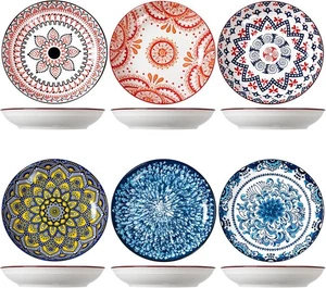 ZPPLD 9 Zoll Teller, Keramik Speiseteller, Teller Set für 6 23 cm  - Bild 1 von 6