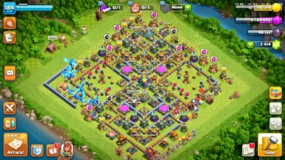 Clash Of Clans TH14 95% MAX K74 Q75 MP49 GW44 RC26  OFFER OR BUY!!! - Image 1 of 4
