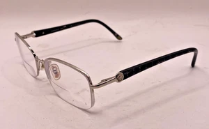 VERSACE FRAMES ONLY EYEGLASSES MOD 1193 1000 SILVER AND BLACK 53-17-135 - Picture 1 of 9