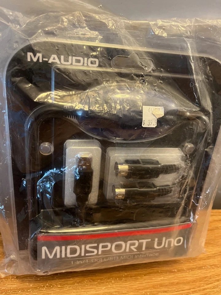 M-Audio Midisport Uno USB MIDI Interface 1x1 NOS sealed in package new - Image 1 of 4