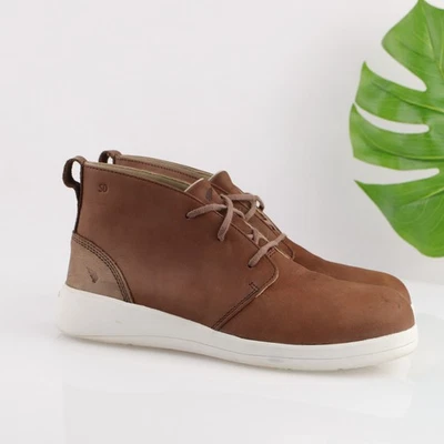 Red Wing 女式 2035 Chukka 靴子 8.5 码棕色皮革系带铝头 — 第 1/4 张图片