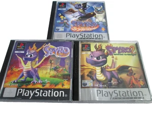 Spyro PS1 Bundle. The Dragon, Year Of The Dragon, Gateway To Glimmer, Complete - Picture 1 of 4