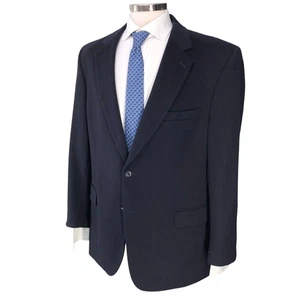 Jos A Bank Sport Coat Mens 44R Navy 100% Cashmere Two Button Classic Tailored - Picture 1 of 19