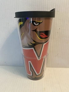 24 oz Tervis Tumbler NCAA University of Maryland Terrapins Black Red - Picture 1 of 6